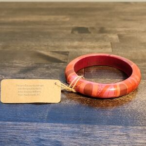 Wood Bangle Bracelet - Raven By Andrew Williams Haida Gwaii, BC